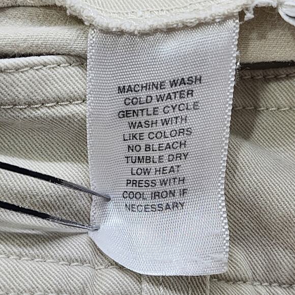 Jones Wear Sport Pants Womens 10 Tan Khaki Mid Rise Crop Capri Wide Leg Casual - Picture 5 of 11